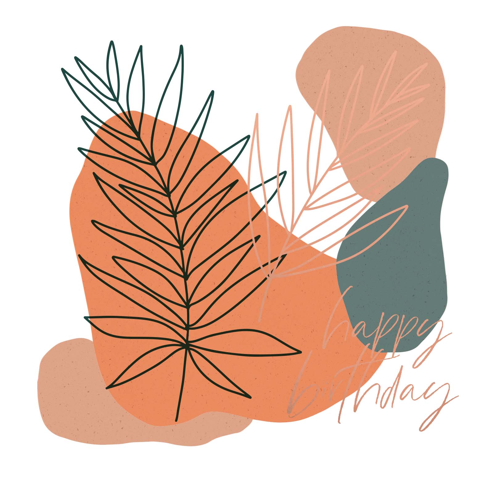 Greeting Card Rust - BIRTHDAY
